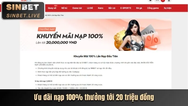 Nhập số tiền và xác nhận nạp tiền